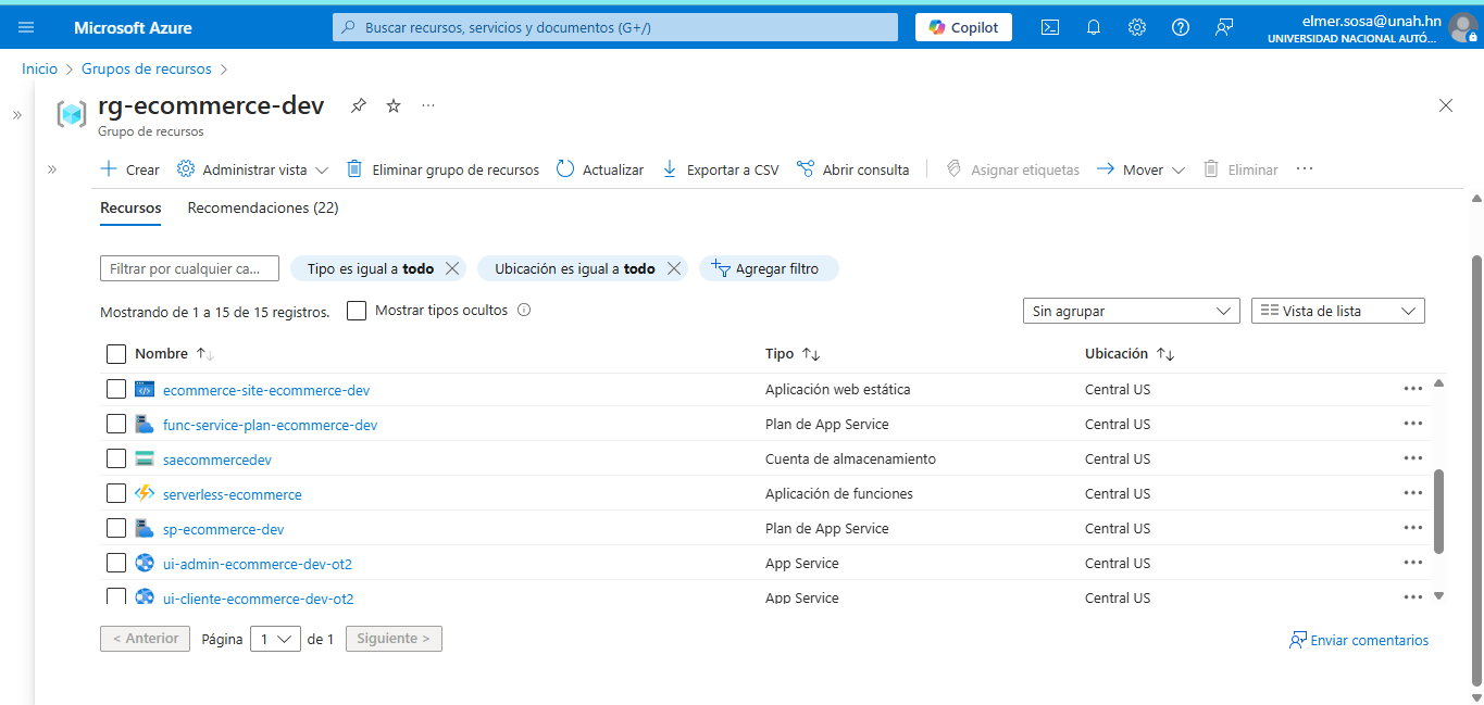☁️ Proyecto Terraform - Despliegue de arquitectura en Azure